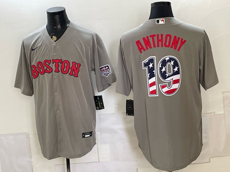 Men Boston Red Sox Nike #19 Anthony Grey 2026 MLB Jersey 0716002